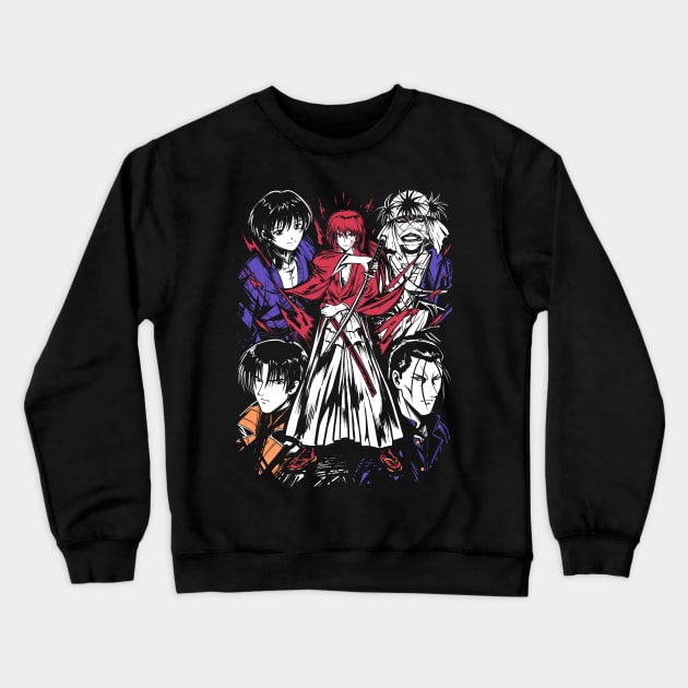 Rurouni Kenshin Crewneck Sweatshirt by Sehiro